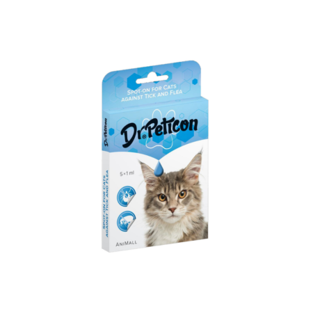 Pipeta proti klíšťatům a blechám pro kočky 5x1 ml